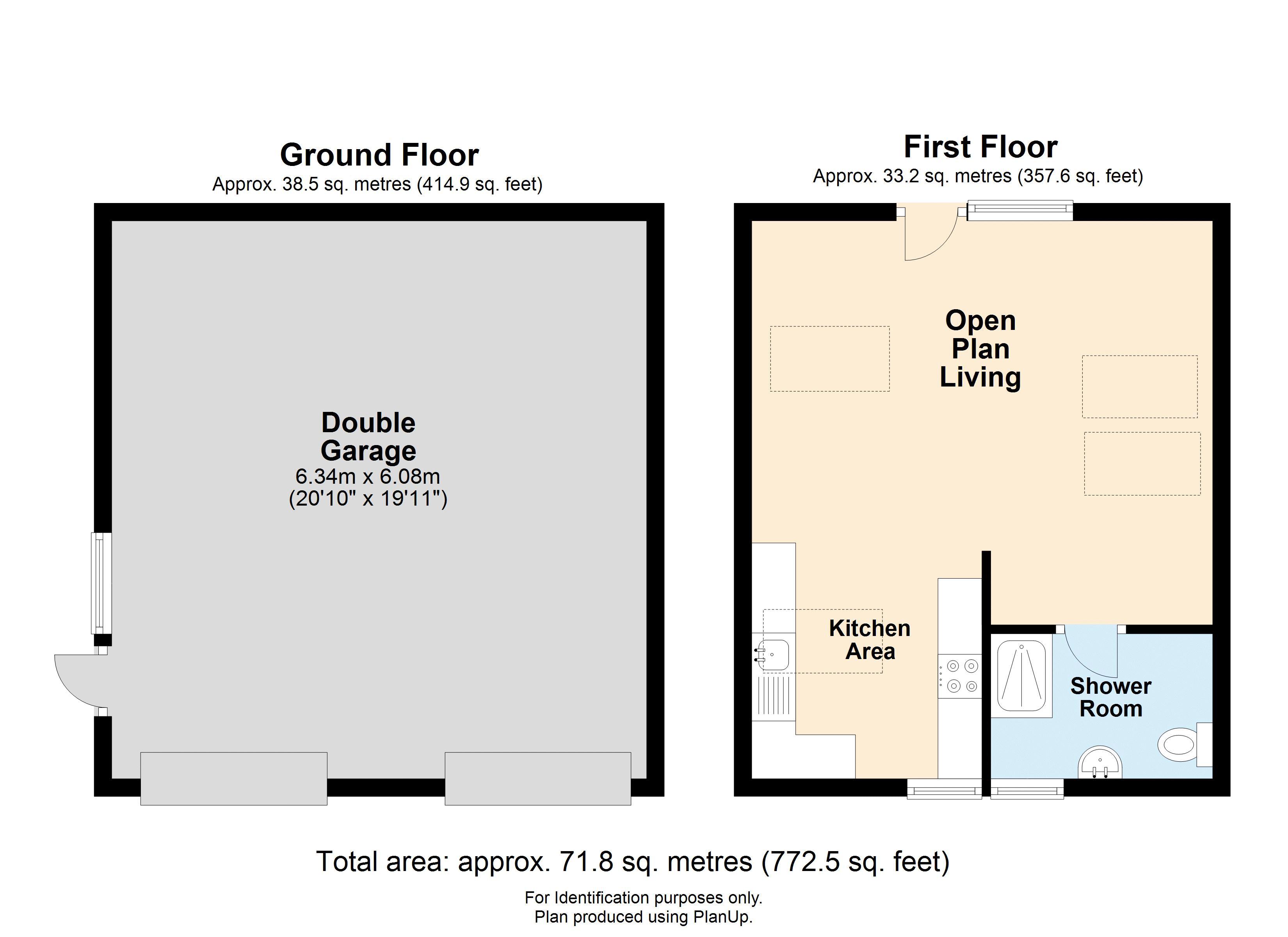 Floor Plan Garage & Flat